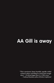 book cover of A.A. Gill is away
