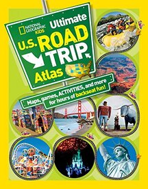 book cover for National Geographic's U.S. Road Trip Atlas
