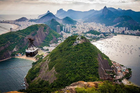 aerial photo of Rio de Janeiro